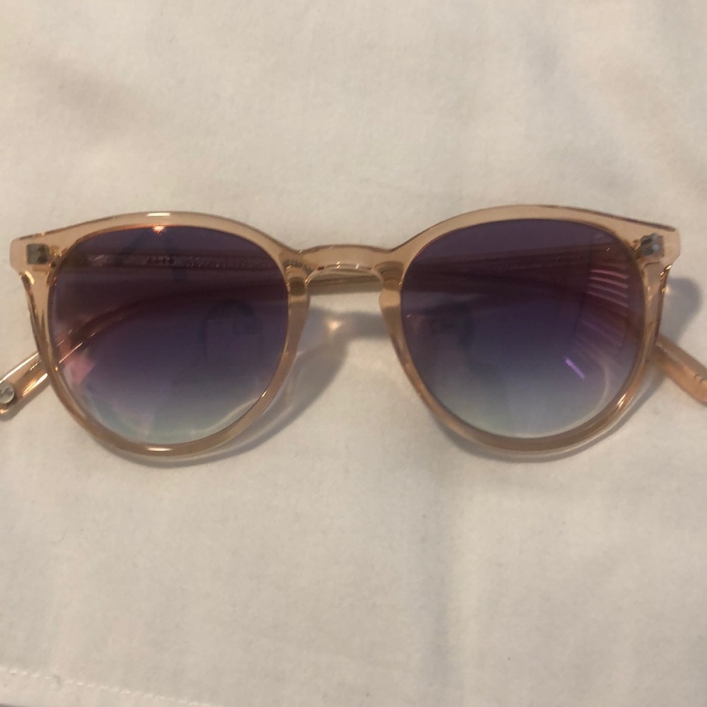 Garrett Leight milwood Pink crystal sunglasses
